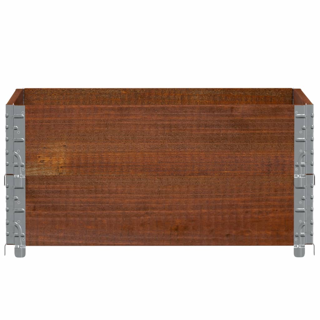 Plantekasse brun 80x60 cm heltre furu