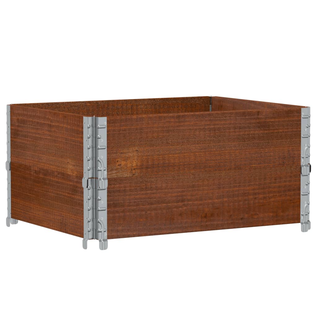 Plantekasse brun 80x60 cm heltre furu