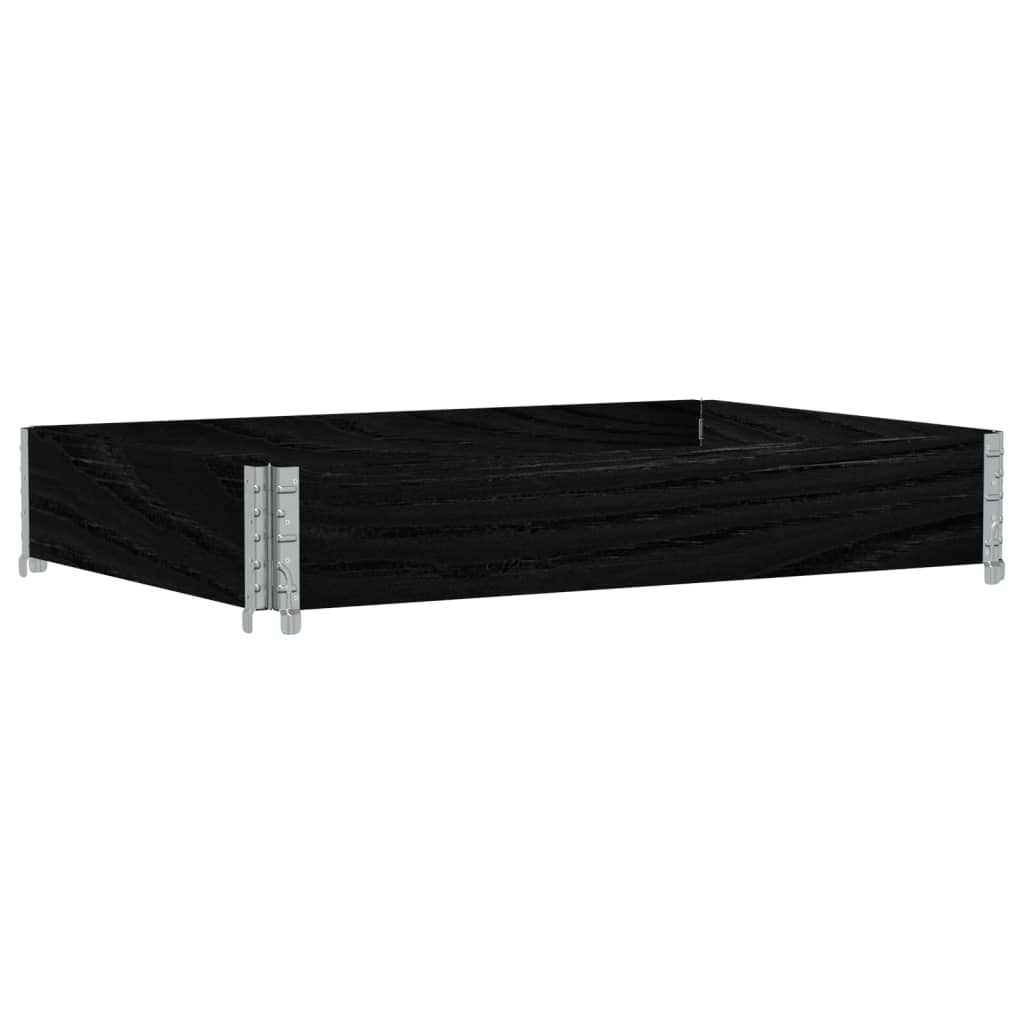 Plantekasse svart 120x80 cm heltre furu vidaXL