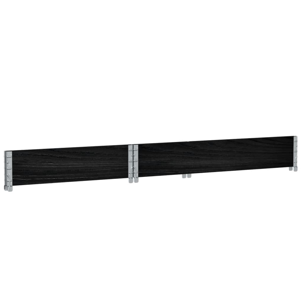 Plantekasse svart 120x80 cm heltre furu vidaXL