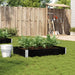 Plantekasse svart 120x80 cm heltre furu vidaXL