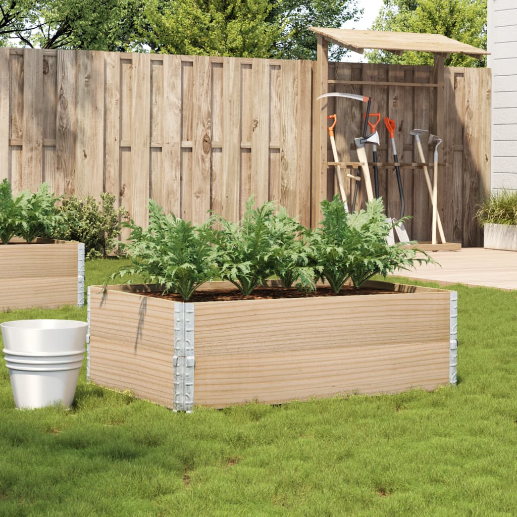 Plantekasse 120x80 cm heltre furu vidaXL