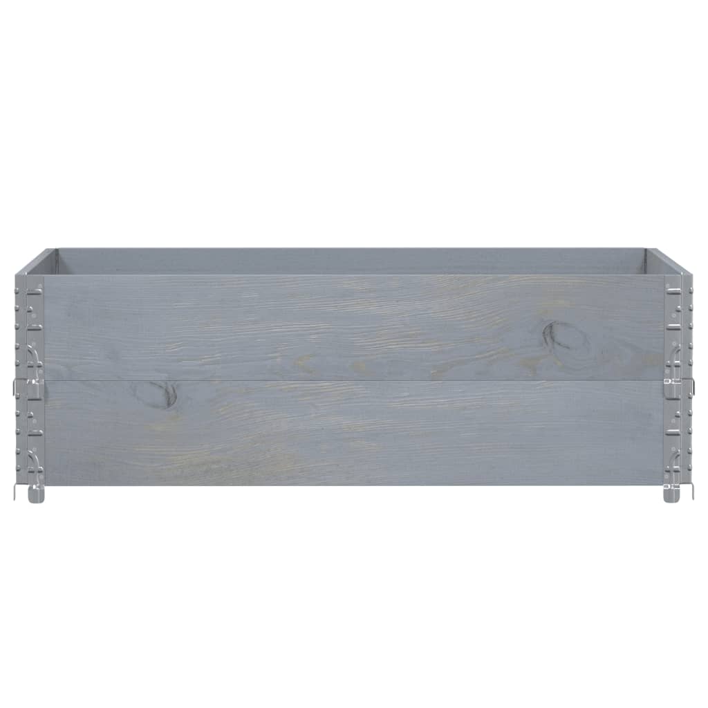 Plantekasse grå 120x80 cm heltre furu