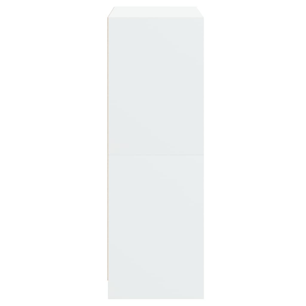 Highboard med dører hvit 68x37x109 cm konstruert tre