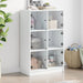 Highboard med dører hvit 68x37x109 cm konstruert tre