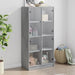 Highboard med dører grå sonoma 68x37x142 cm konstruert tre