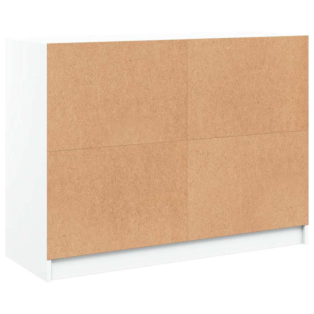 Skjenk hvit 102x37x75,5 cm konstruert tre