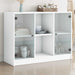 Skjenk hvit 102x37x75,5 cm konstruert tre