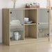 Skjenk sonoma eik 102x37x75,5 cm konstruert tre vidaXL