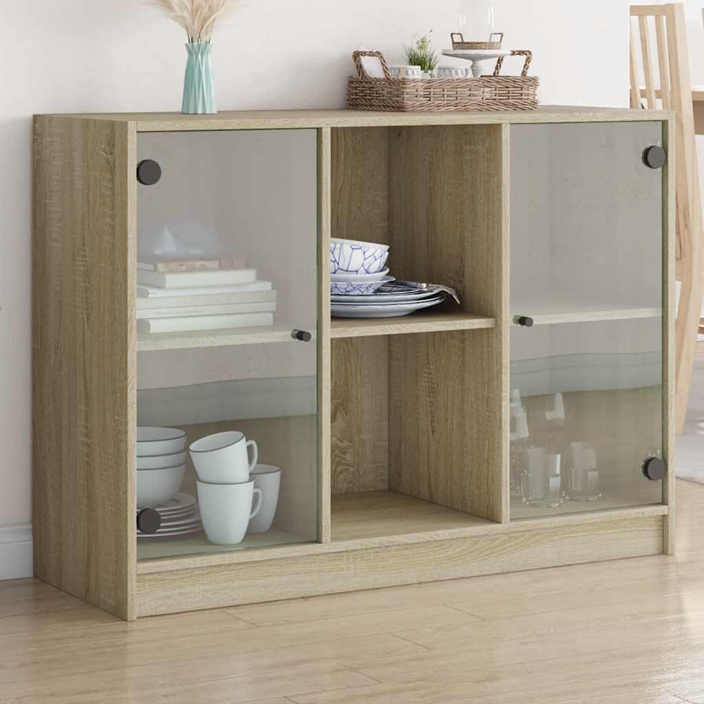 Skjenk sonoma eik 102x37x75,5 cm konstruert tre vidaXL