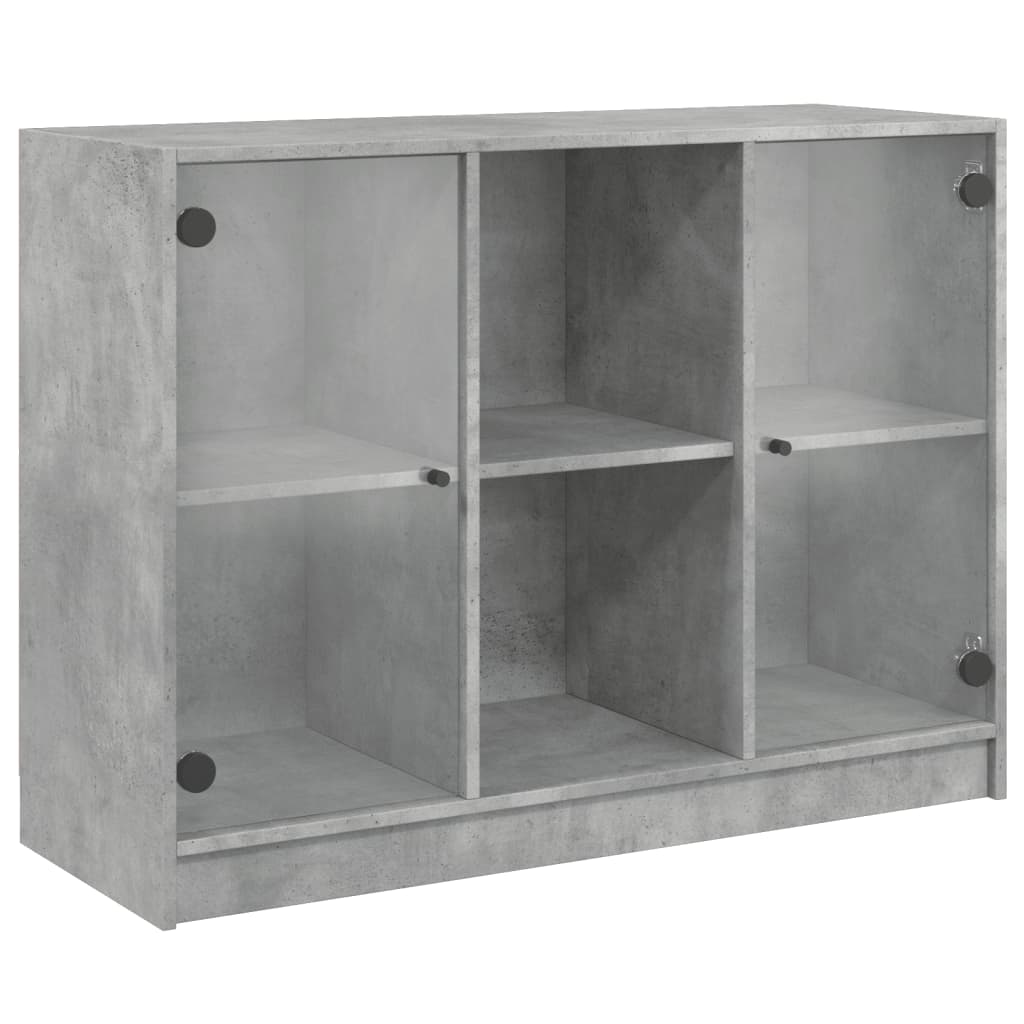 Skjenk betonggrå 102x37x75,5 cm konstruert tre