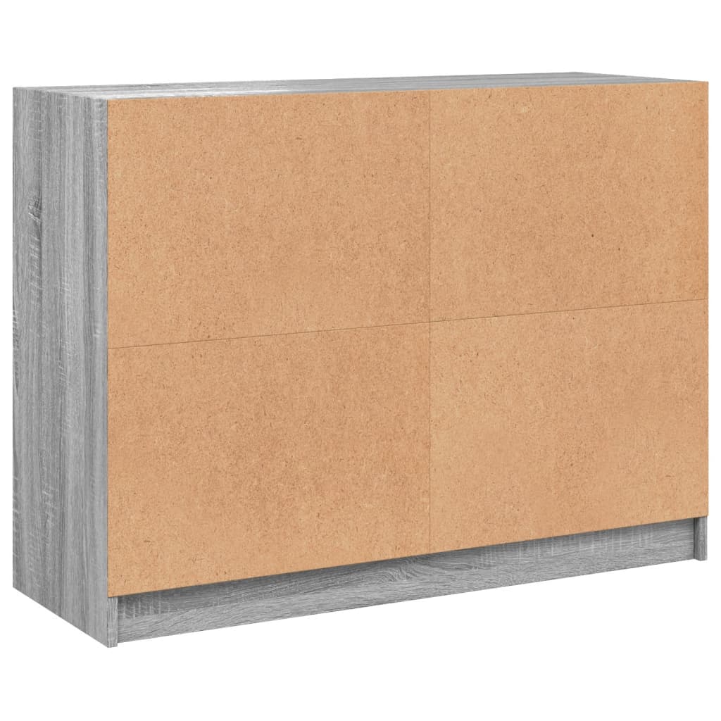 Skjenk grå sonoma 102x37x75,5 cm konstruert tre