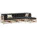 Hagesofasett 5 deler heltre furu