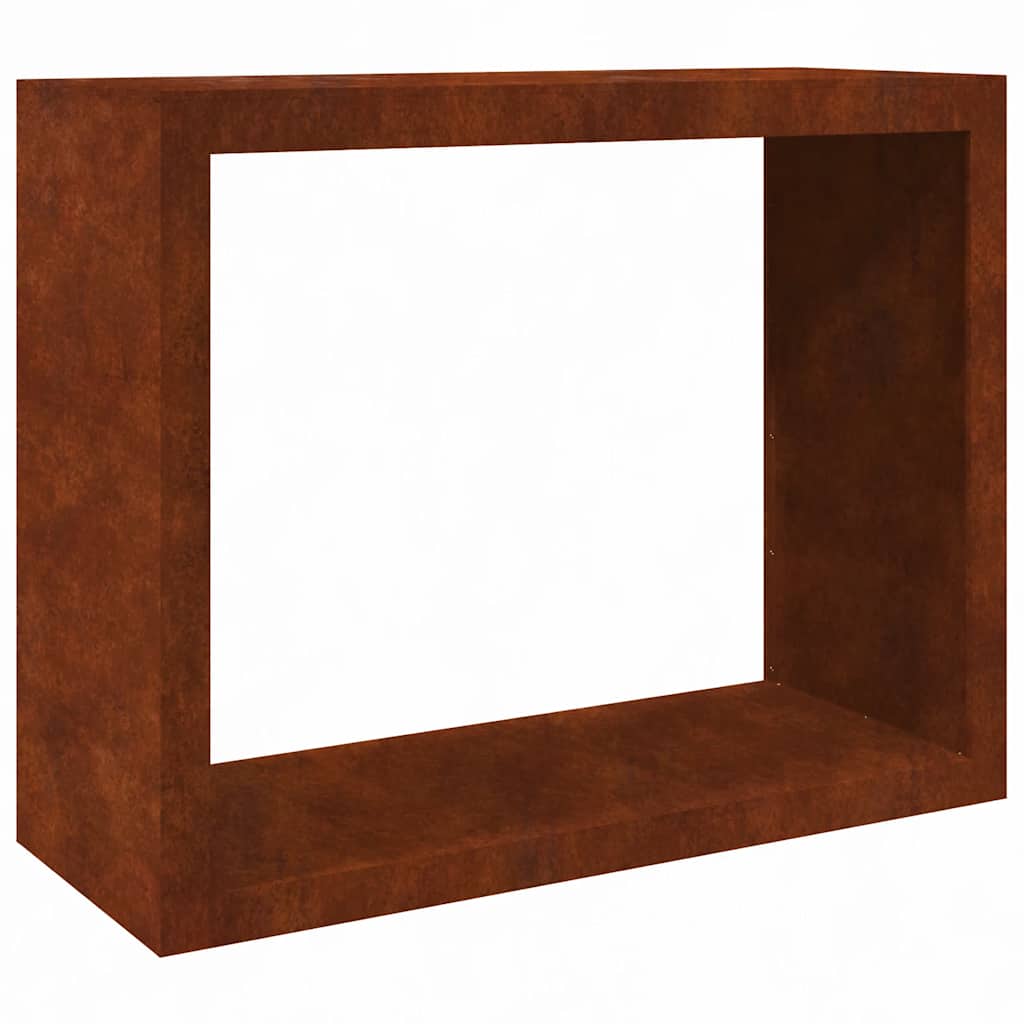 Vedstativ 100x40x80 cm oksidert stål