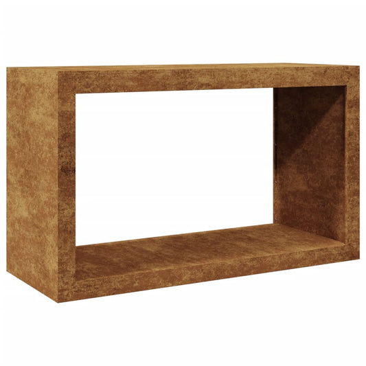 Vedstativ 100x40x60 cm oksidert stål