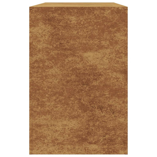 Vedstativ 100x40x60 cm oksidert stål