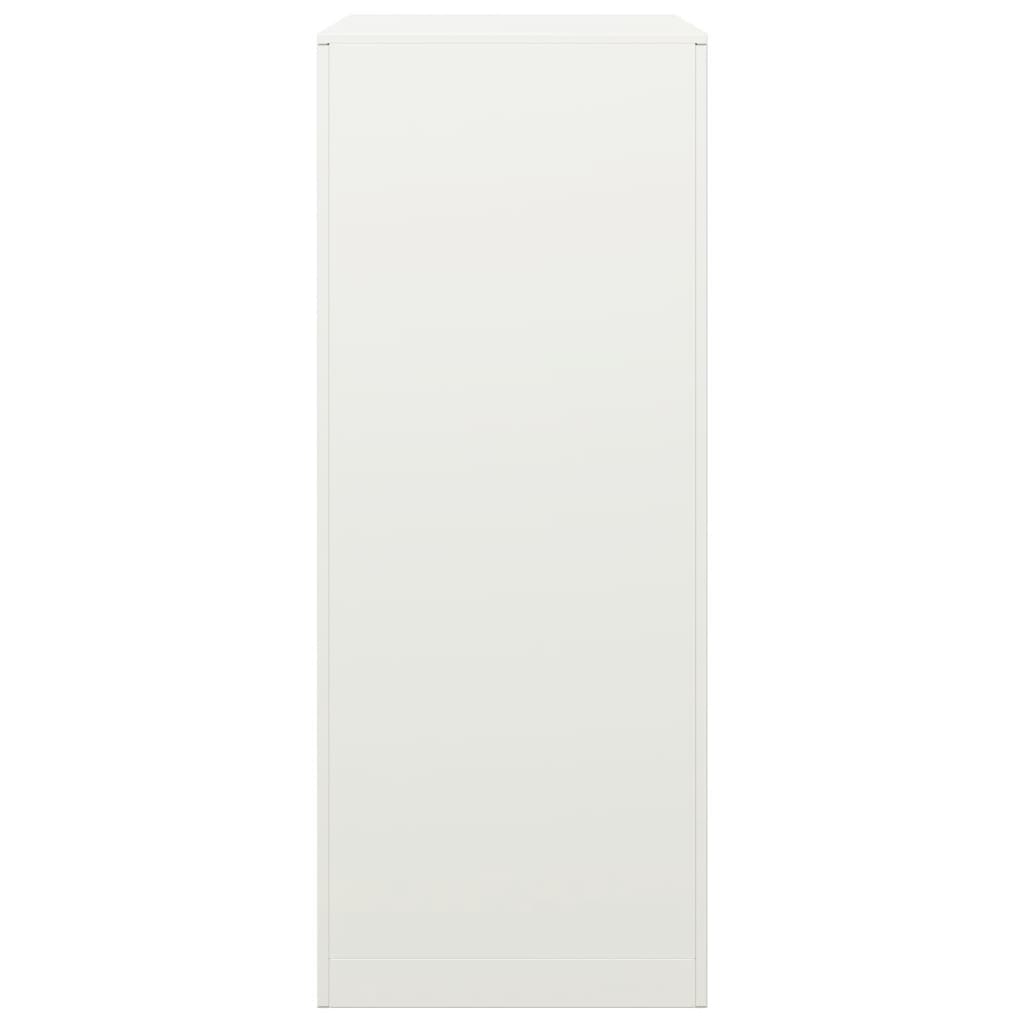 Vedstativ hvit 60x40x100 cm stål