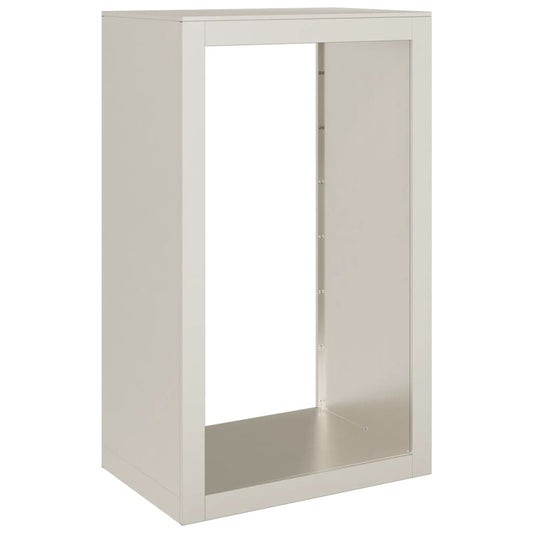 Vedstativ 60x40x100 cm oksidert stål