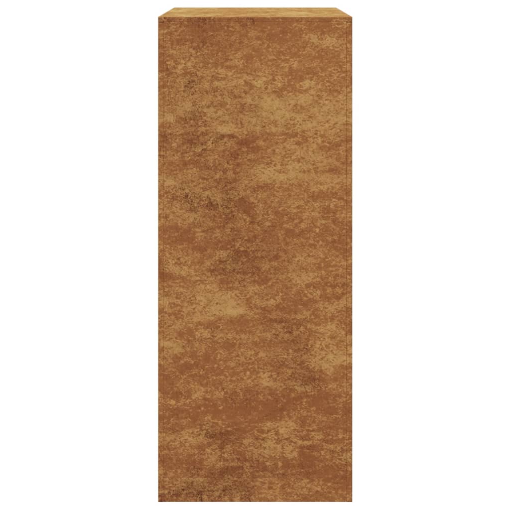 Vedstativ 60x40x100 cm oksidert stål