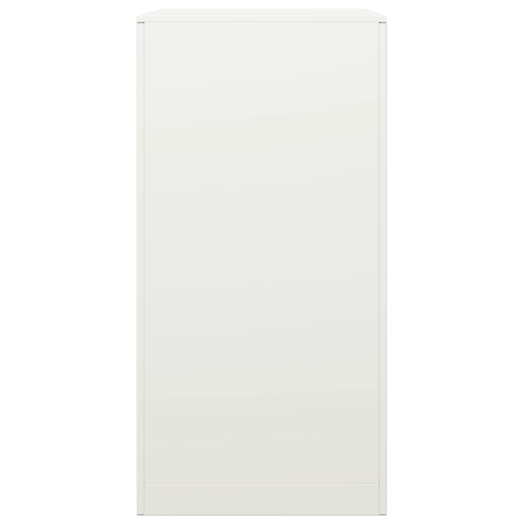 Vedstativ hvit 60x40x100 cm stål