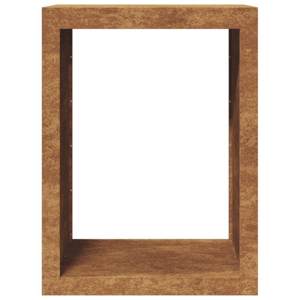 Vedstativ 60x40x80 cm oksidert stål