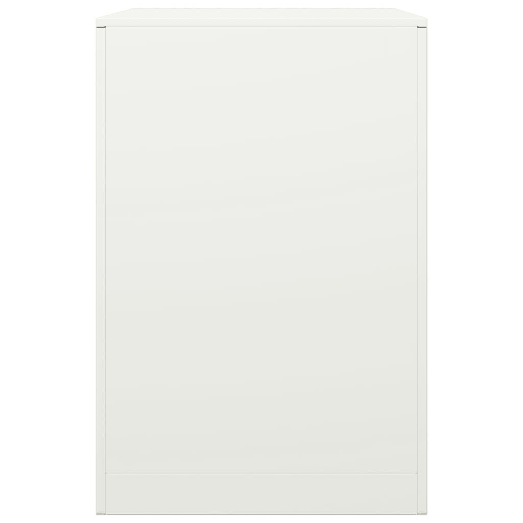 Vedstativ hvit 60x40x60 cm stål
