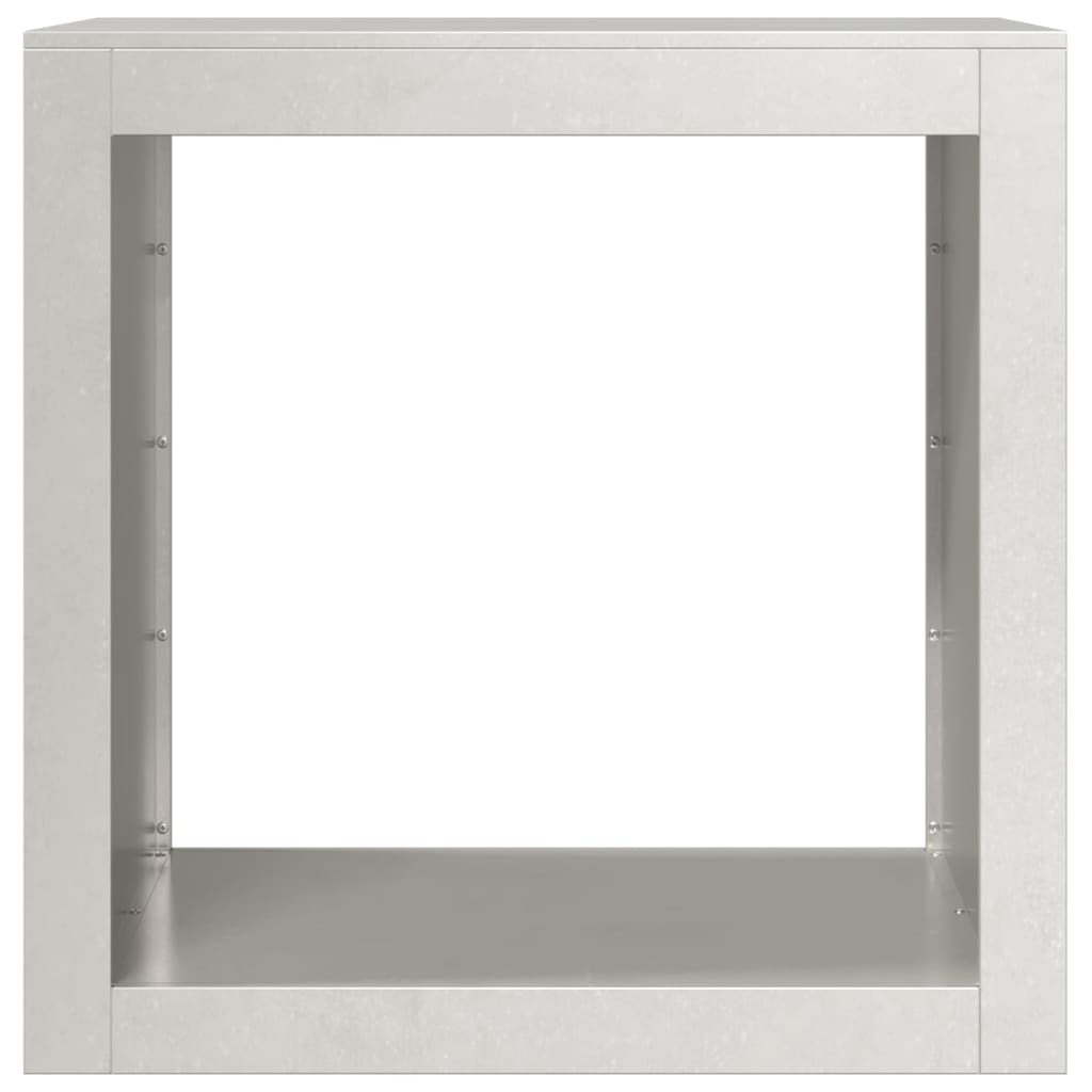 Vedstativ 60x40x60 cm rustfritt stål