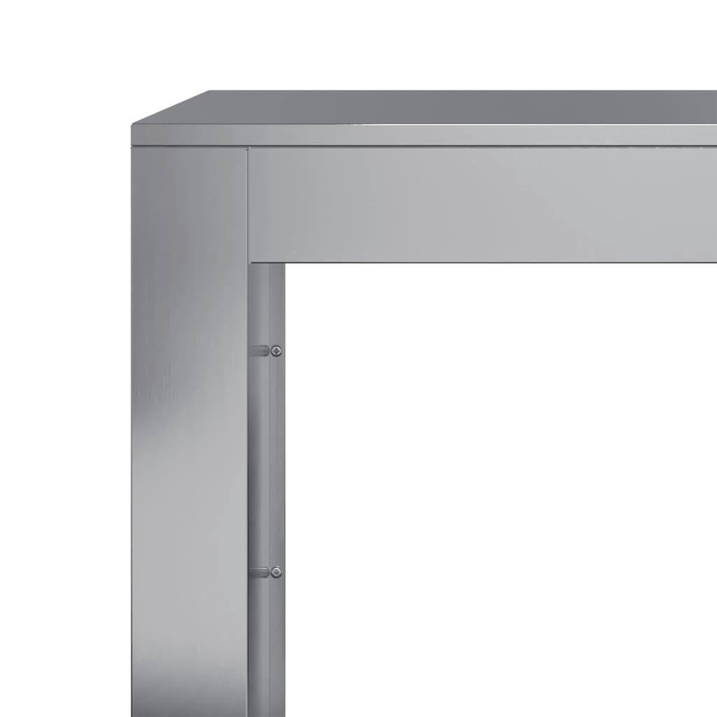 Vedstativ 60x40x60 cm galvanisert stål