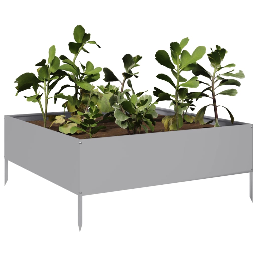Høybed 100x100x41 cm galvanisert stål