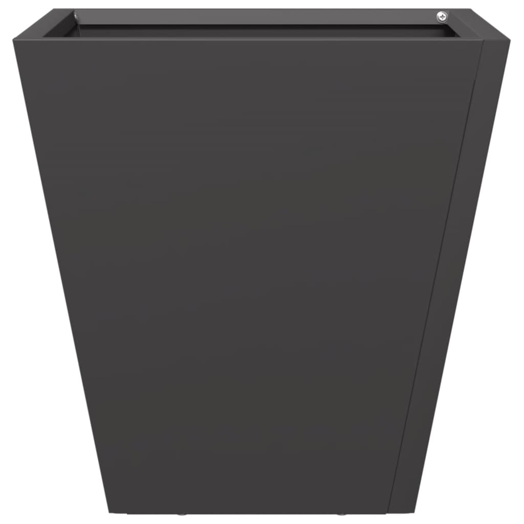 Plantekasse svart 30x30x30 cm stål