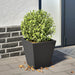 Plantekasse svart 30x30x30 cm stål