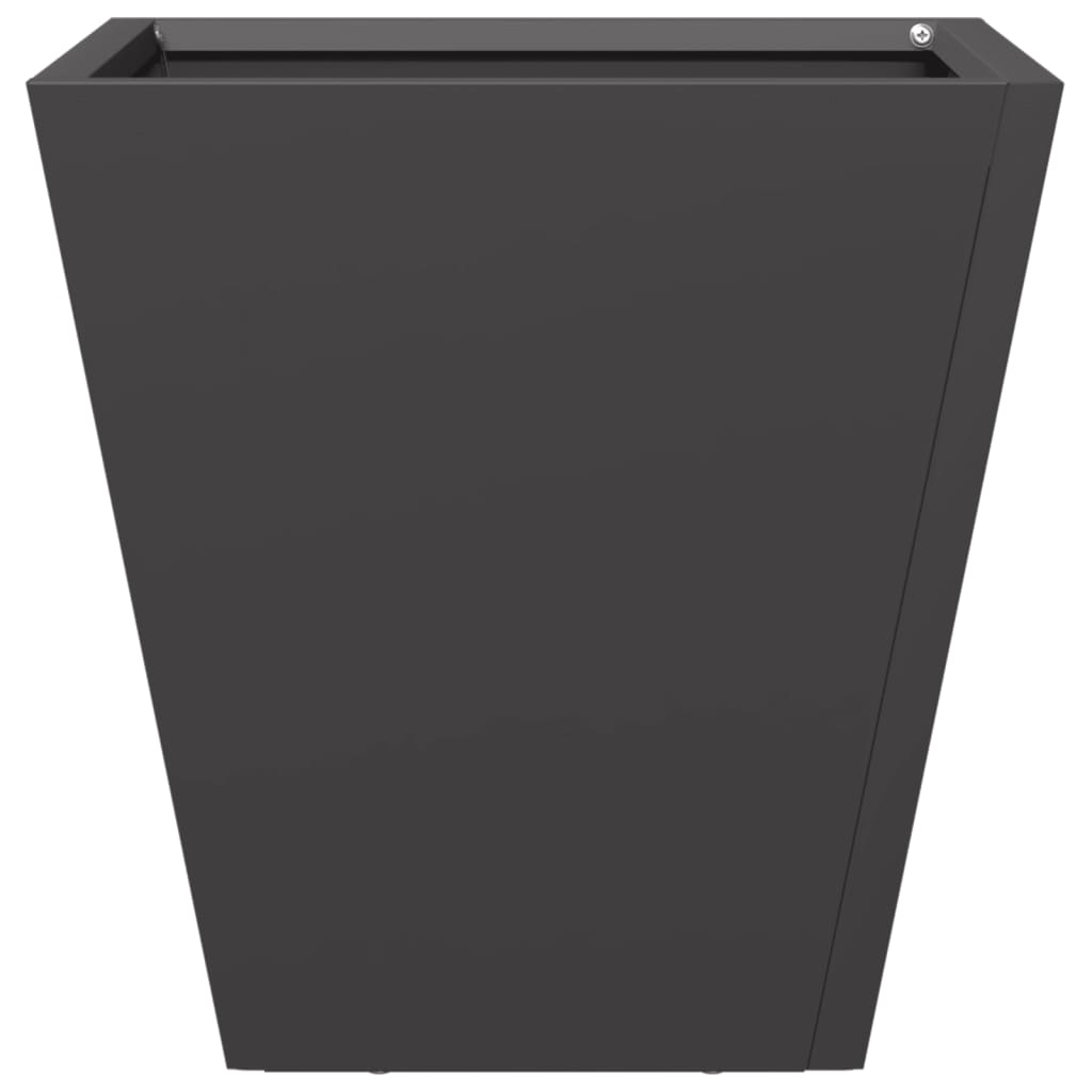 Plantekasser 2 stk svart 30x30x30 cm stål