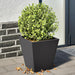 Plantekasser 2 stk svart 30x30x30 cm stål