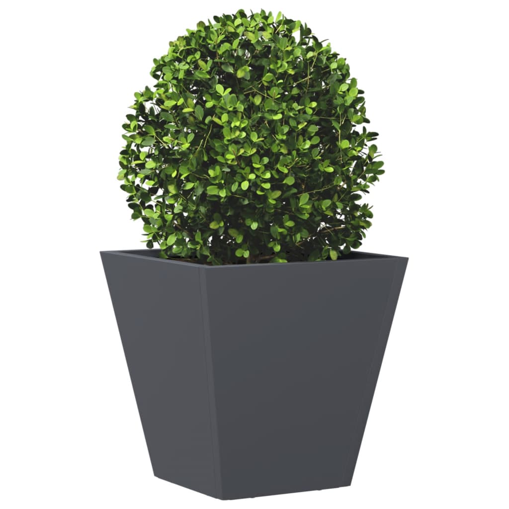 Plantekasse antrasitt 30x30x30 cm stål