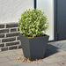 Plantekasse antrasitt 30x30x30 cm stål