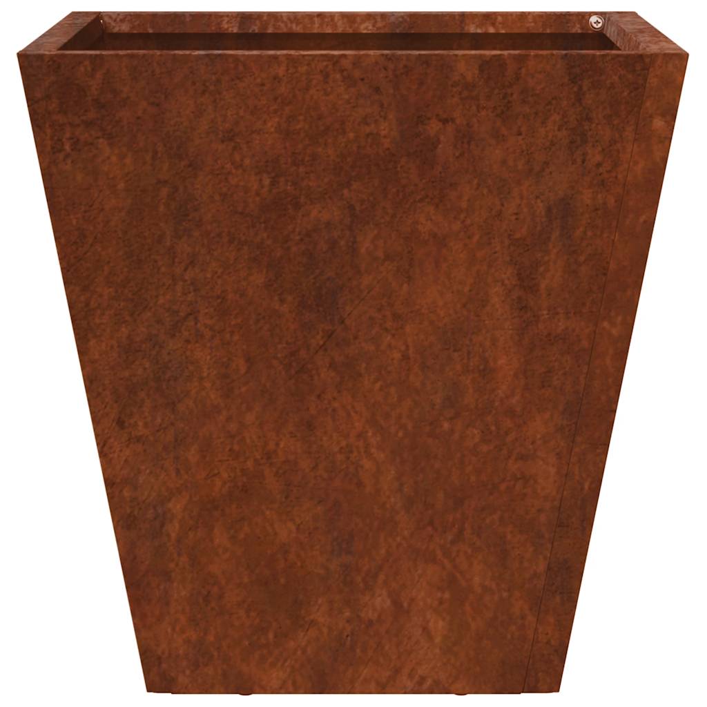 Hageplanter 2 stk 30x30x30 cm oksidert stål vidaXL