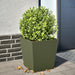 Plantekasse olivengrønn 40x40x40 cm stål
