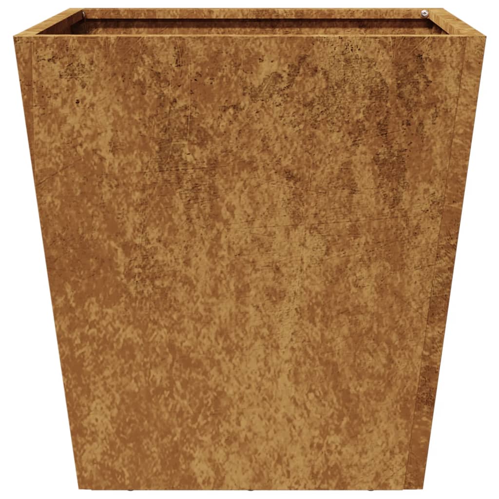 Hageplantekar 40x40x40 cm oksidert stål