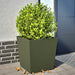 Plantekasser 2 stk olivengrønn 50x50x50 cm stål