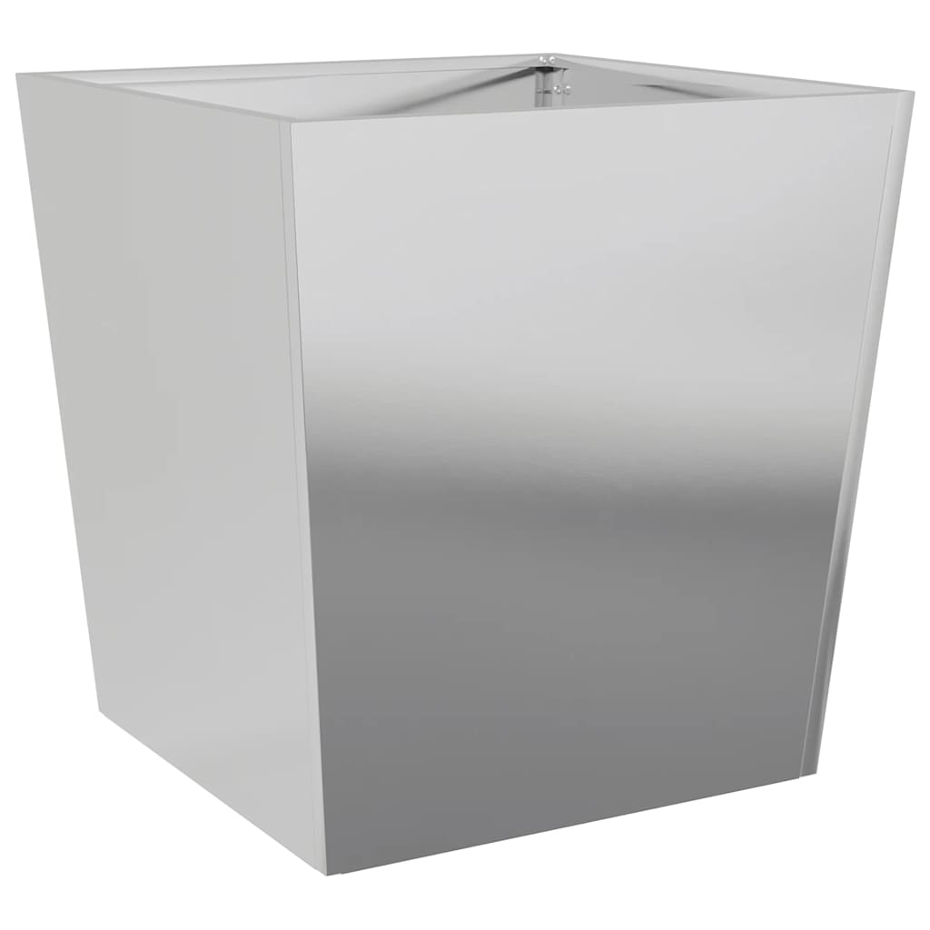 Plantekasser 2 stk 50x50x50 cm galvanisert stål