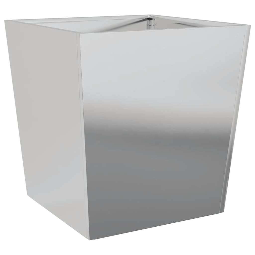 Plantekasser 2 stk 50x50x50 cm galvanisert stål