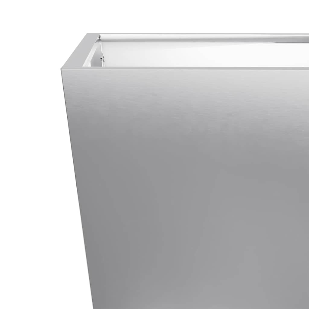 Plantekasser 2 stk 50x50x50 cm galvanisert stål