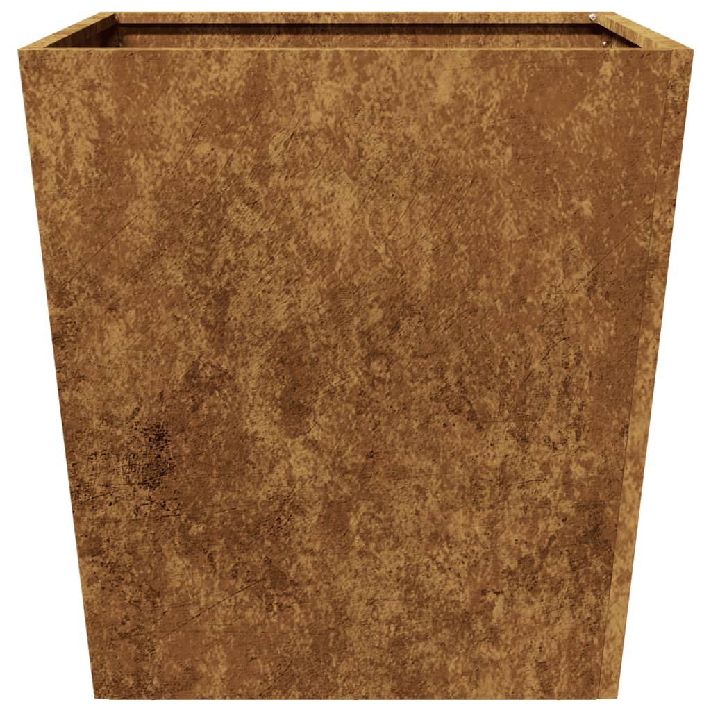 Hageplantekar 50x50x50 cm oksidert stål