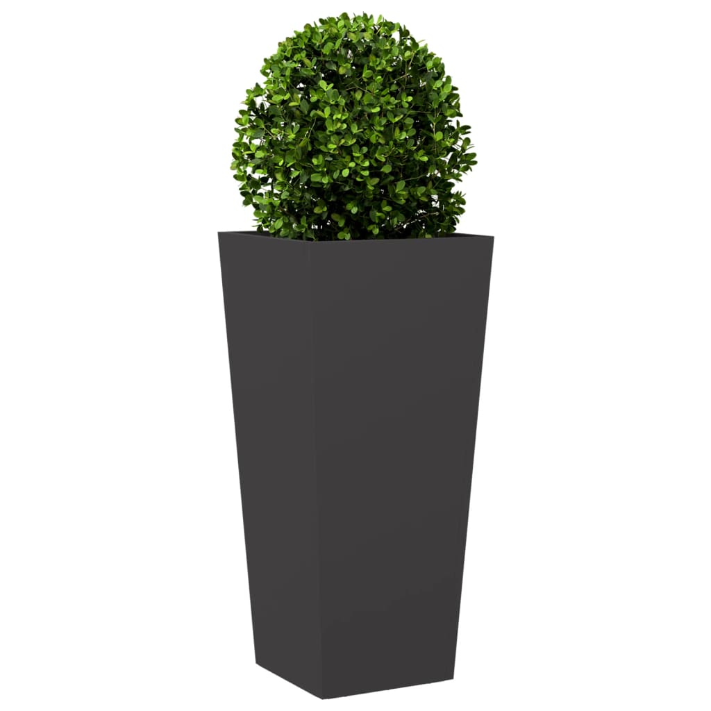 Plantekasse svart 35x35x75 cm stål