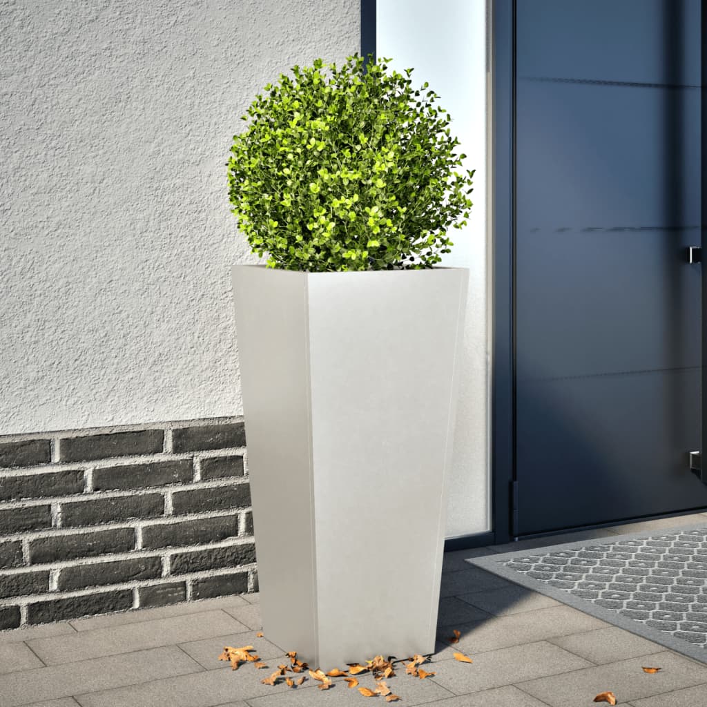 Plantekasse 35x35x75 cm rustfritt stål