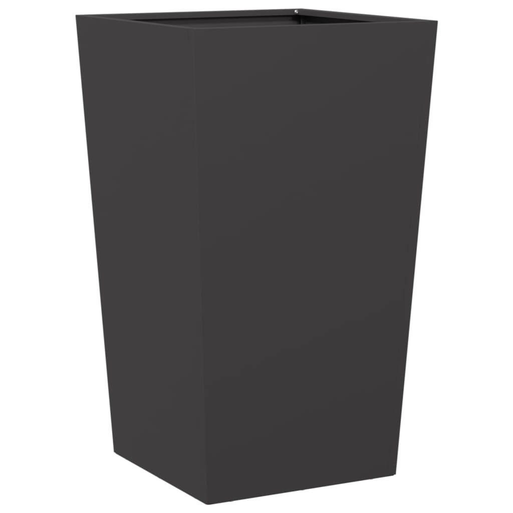 Plantekasse svart 45x45x75 cm stål