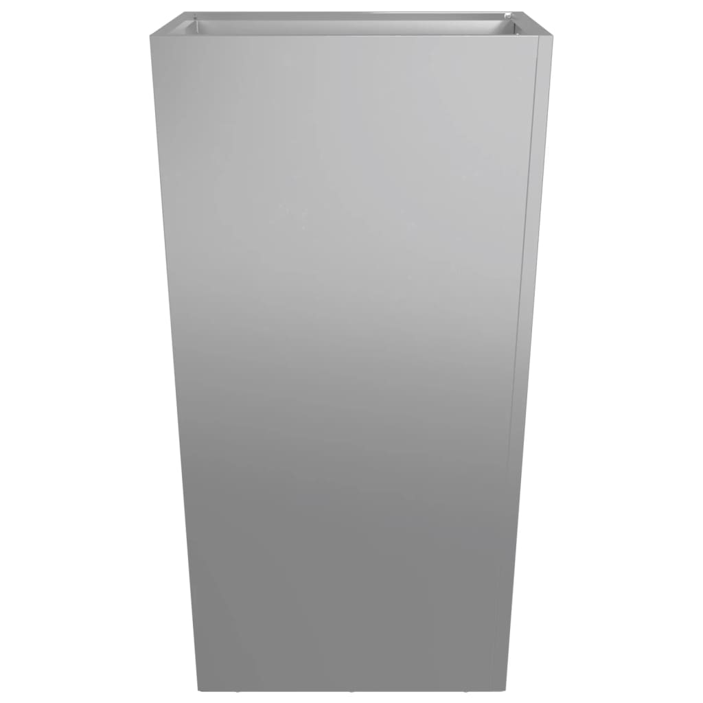 Plantekasser 2 stk 45x45x75 cm galvanisert stål