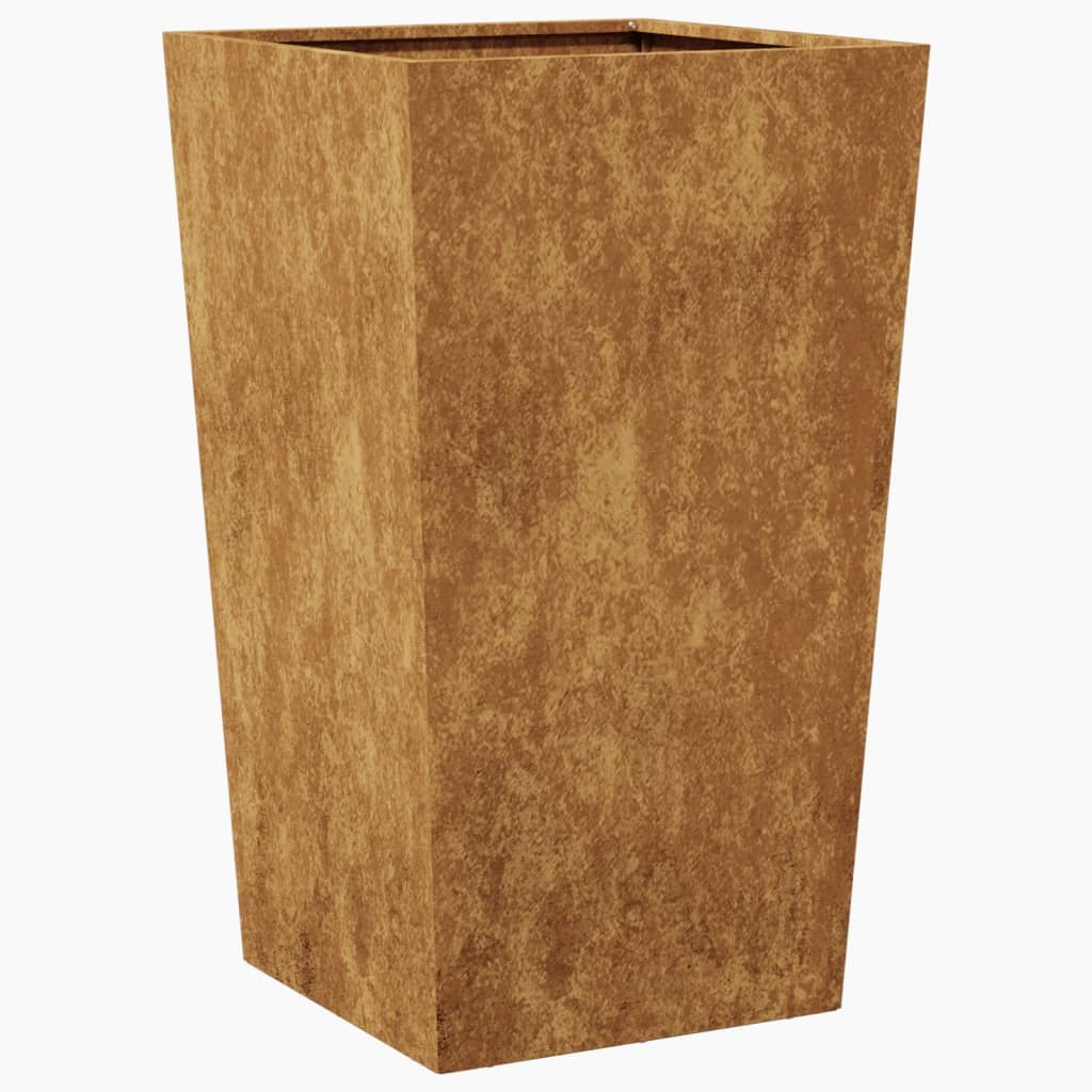 Hageplantekar 45x45x75 cm oksidert stål