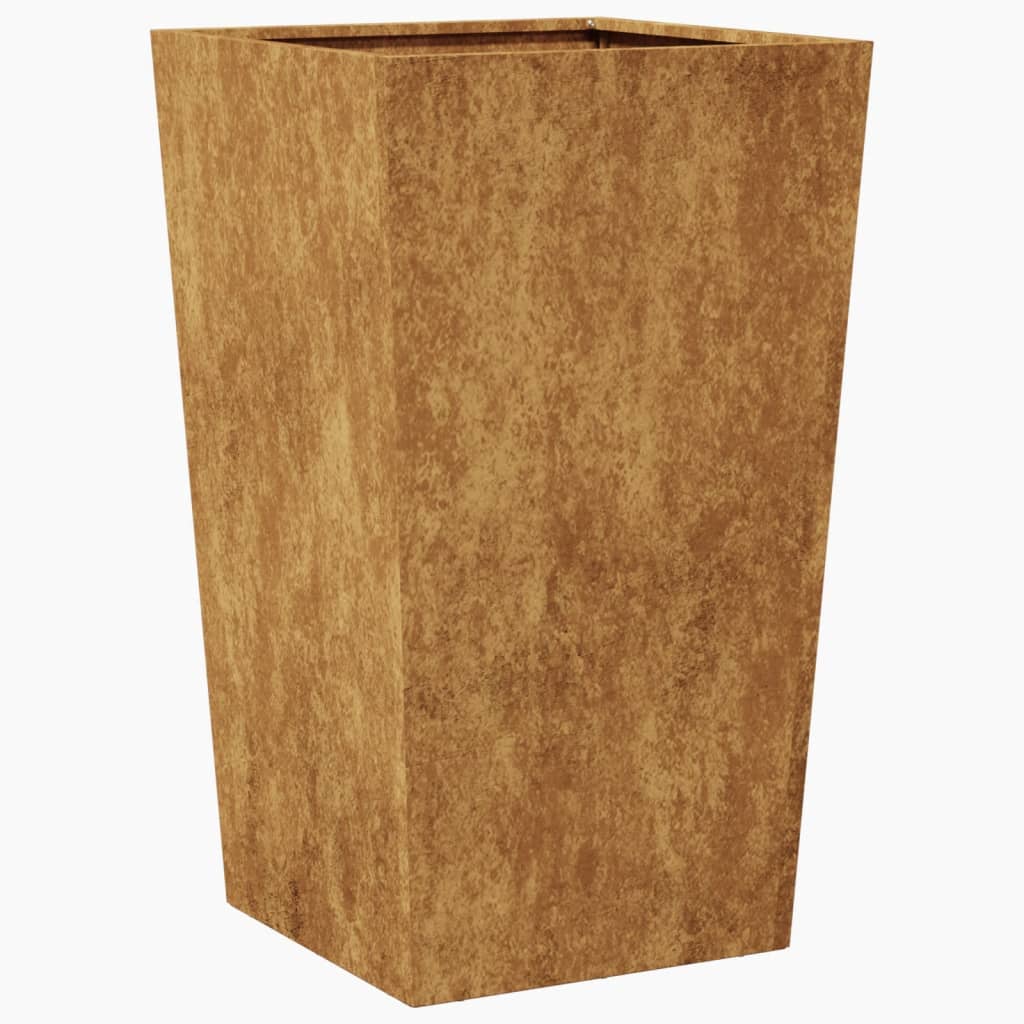 Hageplantekar 45x45x75 cm oksidert stål