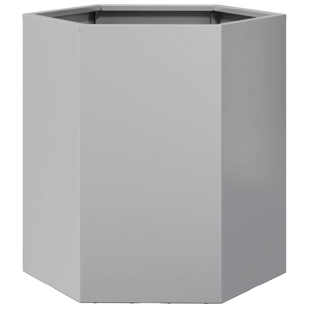 Plantekasse sekskantet 46x40x45 cm galvanisert stål